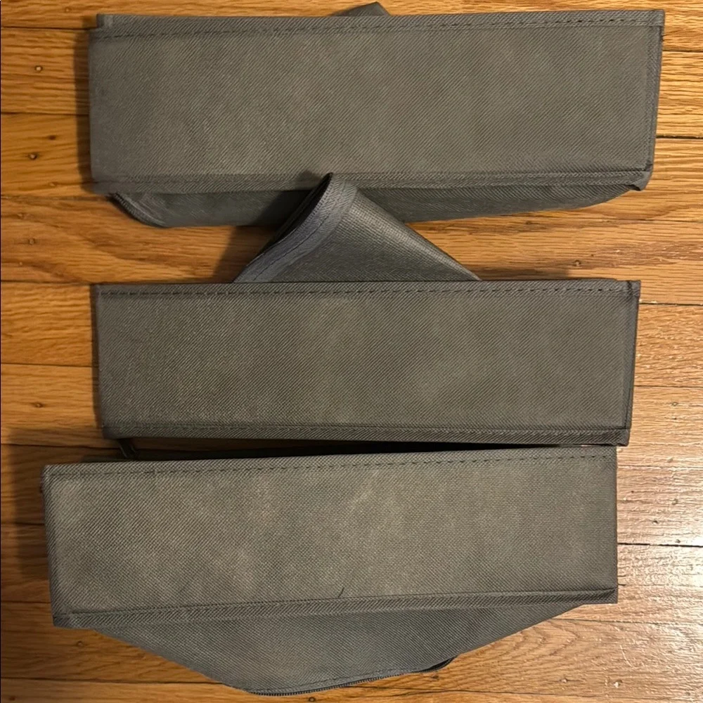 Gray Fabric Storage Organizer Set